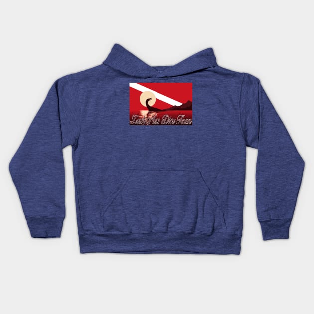 Loch Ness Dive Team Kids Hoodie by Dead Is Not The End